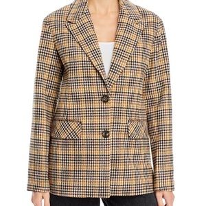 Bagatelle.NYC Plaid Wool Blend Blazer